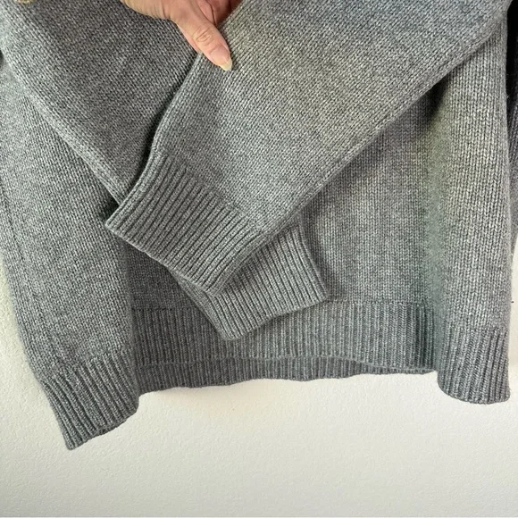 ANINE BING Rosie Gray Pullover Knit Cashmere Sweater SZ S - Picture 7 of 9